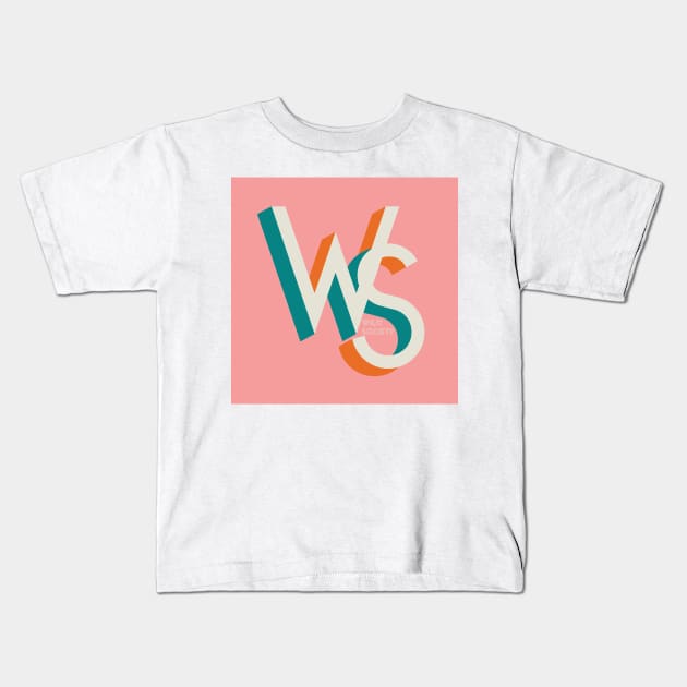 Wild Society Minimal Pink Logo Kids T-Shirt by Wild Society Podcast